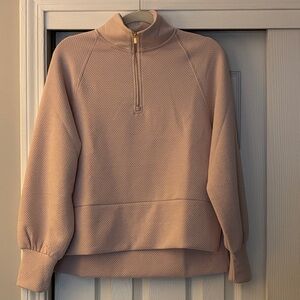Brand NWOT Soft pink balance collection Quarter-Zip Pullover !